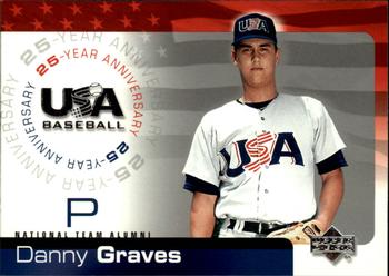 2004 Upper Deck USA 25th Anniversary #USA-72 Danny Graves Front