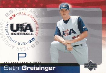 2004 Upper Deck USA 25th Anniversary #USA-76 Seth Greisinger Front