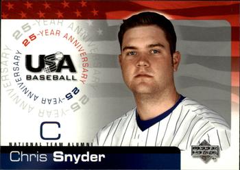 2004 Upper Deck USA 25th Anniversary #USA-104 Chris Snyder Front
