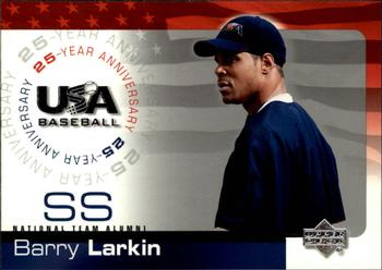 2004 Upper Deck USA 25th Anniversary #USA-107 Barry Larkin Front