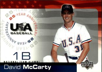 2004 Upper Deck USA 25th Anniversary #USA-122 David McCarty Front