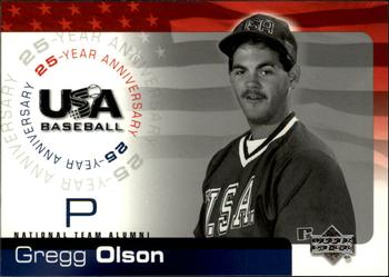 2004 Upper Deck USA 25th Anniversary #USA-140 Gregg Olson Front