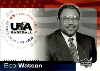 2004 Upper Deck USA 25th Anniversary #USA-150 Bob Watson Front
