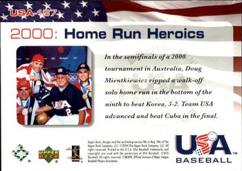2004 Upper Deck USA 25th Anniversary #USA-187 2000: Home Run Heroics Back