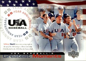 2004 Upper Deck USA 25th Anniversary #USA-188 1999: Neill's Hit Boosts Team USA Front