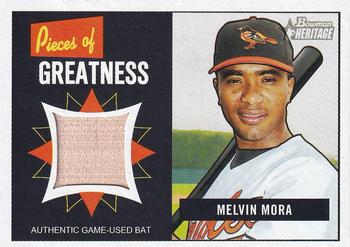2005 Bowman Heritage - Pieces of Greatness Relics #PG-MMO Melvin Mora Front