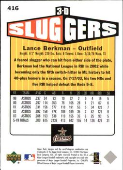 2004 Upper Deck Vintage #416 Lance Berkman Back