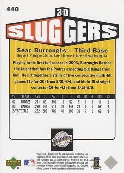 2004 Upper Deck Vintage #440 Sean Burroughs Back