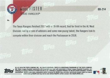 2018 Topps Now Road to Opening Day Texas Rangers #OD-214 Doug Fister Back