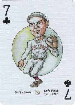 2006 Hero Decks Boston Red Sox Baseball Heroes Playing Cards #7♣ Duffy Lewis Front
