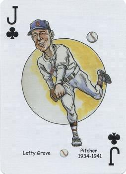 2006 Hero Decks Boston Red Sox Baseball Heroes Playing Cards #J♣ Lefty Grove Front