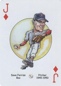 2006 Hero Decks Boston Red Sox Baseball Heroes Playing Cards #J♦ Dave Ferriss Front