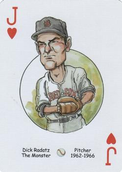 2006 Hero Decks Boston Red Sox Baseball Heroes Playing Cards #J♥ Dick Radatz Front