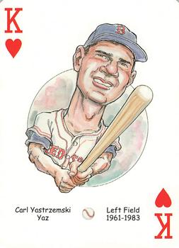 2006 Hero Decks Boston Red Sox Baseball Heroes Playing Cards #K♥ Carl Yastrzemski Front