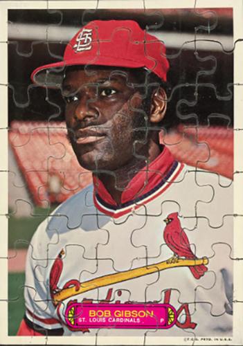1974 Topps Jigsaw Puzzles #NNO Bob Gibson Front