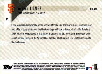 2018 Topps Now Road to Opening Day San Francisco Giants #OD-446 Miguel Gomez Back