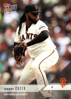 2018 Topps Now Road to Opening Day San Francisco Giants #OD-447 Johnny Cueto Front