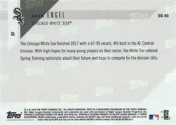 2018 Topps Now Road to Opening Day Chicago White Sox #OD-80 Adam Engel Back