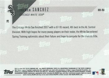 2018 Topps Now Road to Opening Day Chicago White Sox #OD-90 Yolmer Sanchez Back