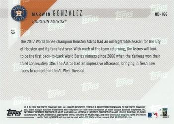 2018 Topps Now Road to Opening Day Houston Astros #OD-166 Marwin Gonzalez Back