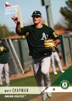 2018 Topps Now Road to Opening Day Oakland Athletics #OD-191 Matt Chapman Front