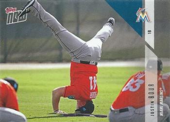 2018 Topps Now Road to Opening Day Miami Marlins #OD-246 Justin Bour Front