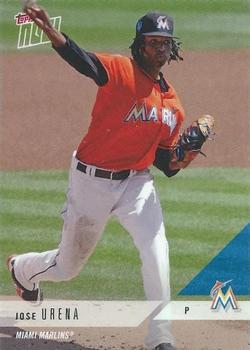 2018 Topps Now Road to Opening Day Miami Marlins #OD-247 Jose Urena Front