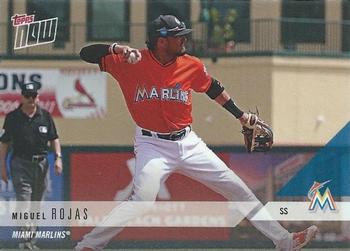 2018 Topps Now Road to Opening Day Miami Marlins #OD-255 Miguel Rojas Front