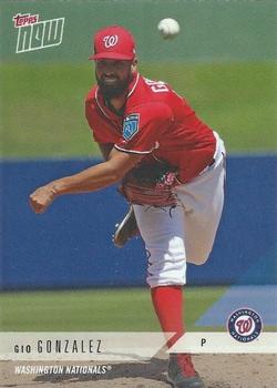 2018 Topps Now Road to Opening Day Washington Nationals #OD-296 Gio Gonzalez Front