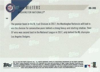 2018 Topps Now Road to Opening Day Washington Nationals #OD-300 Matt Wieters Back