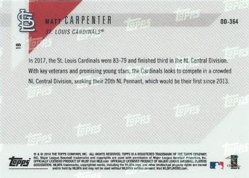 2018 Topps Now Road to Opening Day St. Louis Cardinals #OD-364 Matt Carpenter Back