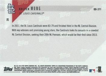 2018 Topps Now Road to Opening Day St. Louis Cardinals #OD-371 Kolten Wong Back