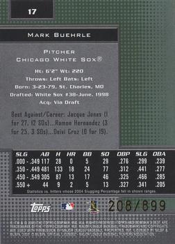 2005 Bowman's Best - Green #17 Mark Buehrle Back