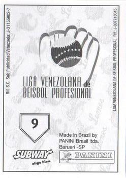 2008 Panini Album Historico 1946-2008 (LVBP Venezuela) Stickers #9 Equipo Venezuela 1946 Back
