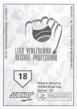 2008 Panini Album Historico 1946-2008 (LVBP Venezuela) Stickers #18 Estadio Jose Bernardo Perez Back