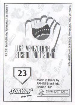 2008 Panini Album Historico 1946-2008 (LVBP Venezuela) Stickers #23 Estadio Antonio Herrera Gutierrez Back