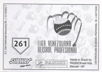 2008 Panini Album Historico 1946-2008 (LVBP Venezuela) Stickers #261 Oswaldo Guillen Back