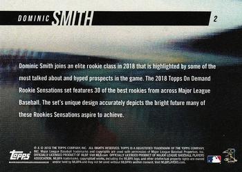 2018 Topps On-Demand Rookie Sensations #2 Dominic Smith Back