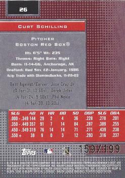 2005 Bowman's Best - Red #26 Curt Schilling Back