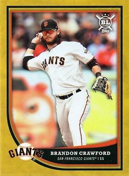 2018 Topps Big League - Gold #194 Brandon Crawford Front