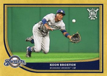 2018 Topps Big League - Gold #243 Keon Broxton Front