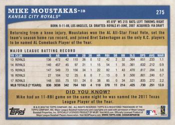 2018 Topps Big League - Gold #275 Mike Moustakas Back