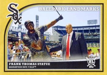 2018 Topps Big League - Gold #353 Frank Thomas Statue Front