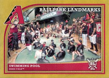 2018 Topps Big League - Gold #356 Swimming Pool Front