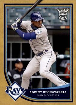 2018 Topps Big League - Gold #382 Adeiny Hechavarria Front