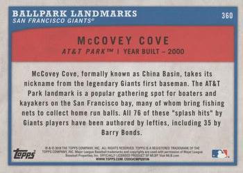 2018 Topps Big League - Blue #360 McCovey Cove Back