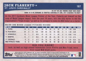 2018 Topps Big League - Rainbow Foil #167 Jack Flaherty Back