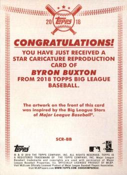 2018 Topps Big League - Star Caricature Reproductions #SCR-BB Byron Buxton Back