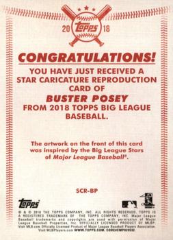 2018 Topps Big League - Star Caricature Reproductions #SCR-BP Buster Posey Back