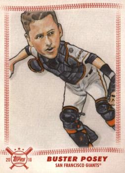 2018 Topps Big League - Star Caricature Reproductions #SCR-BP Buster Posey Front